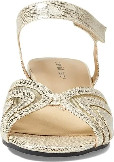 David Tate Admire Women's Shoes Gold Lizard Print : 5 M (B), Leather - Image 2