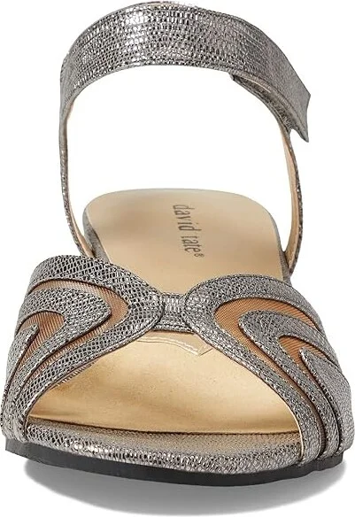 David Tate Admire Women's Shoes Pewter Lizard Print : 7 N (AA), Leather - Image 2