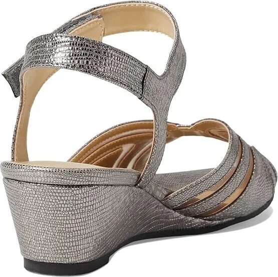 David Tate Admire Women's Shoes Pewter Lizard Print : 7 N (AA), Leather - Image 4