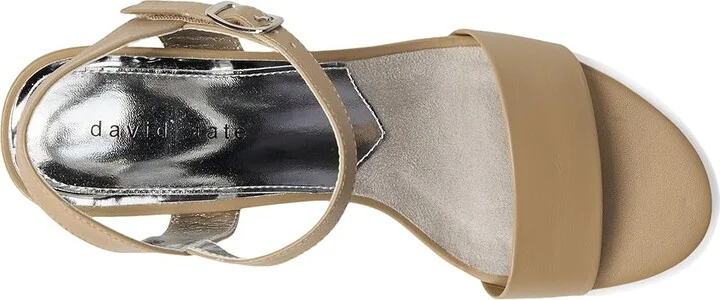 David Tate Ageless Women's Sandals Taupe : 6.5 WW (EE), Leather/Rubber - Image 2