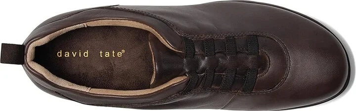 David Tate Bell Women's Flat Shoes Brown : 9.5 WW (EE), Leather - Image 2
