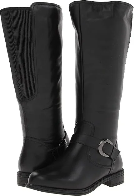 David Tate Branson - Extra Wide Shaft Women's Boots Black : 4 M (B), Leather