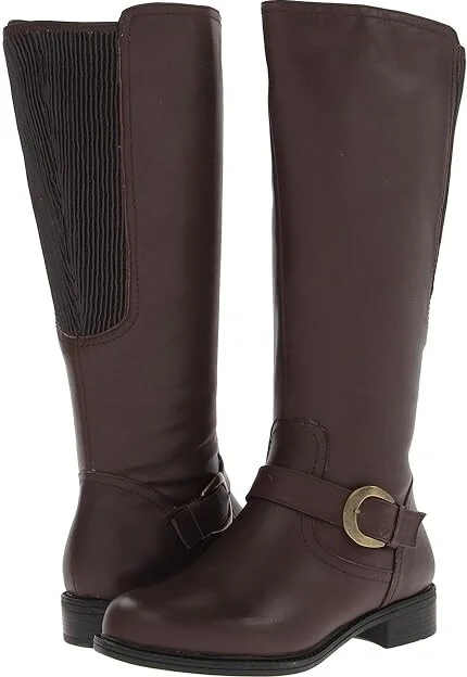David Tate Branson - Extra Wide Shaft Women's Boots Brown : 5 M (B), Leather