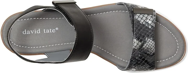 David Tate Civic Women's Sandals Black : 7.5 N (AA), Leather - Image 2