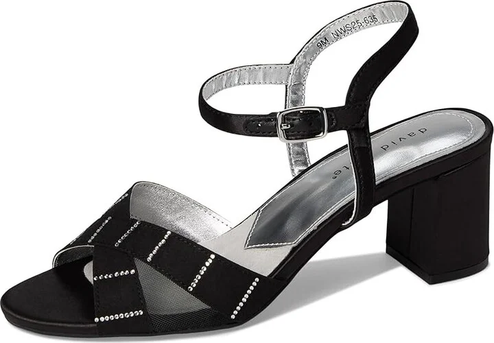 David Tate Cocktail Women's Sandals Black : 7 N (AA), Satin - Image 5