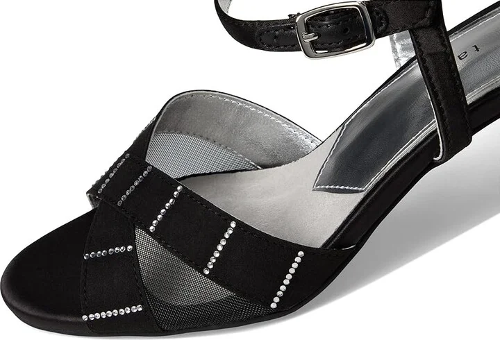David Tate Cocktail Women's Sandals Black : 7 N (AA), Satin - Image 7