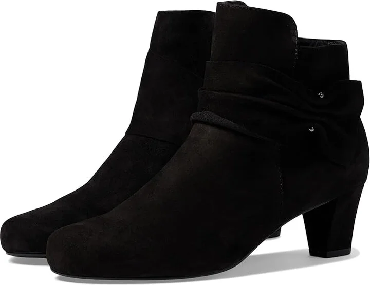 David Tate Cutey Women's Boots Black Suede : 6 M (B)