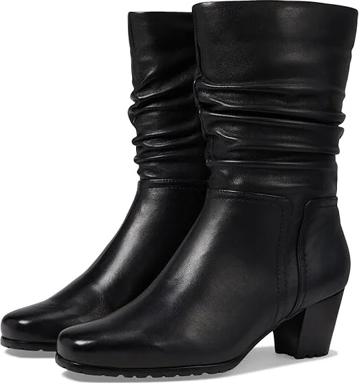 David Tate Dahana Women's Boots Black Lambskin : 6.5 W (D), Leather
