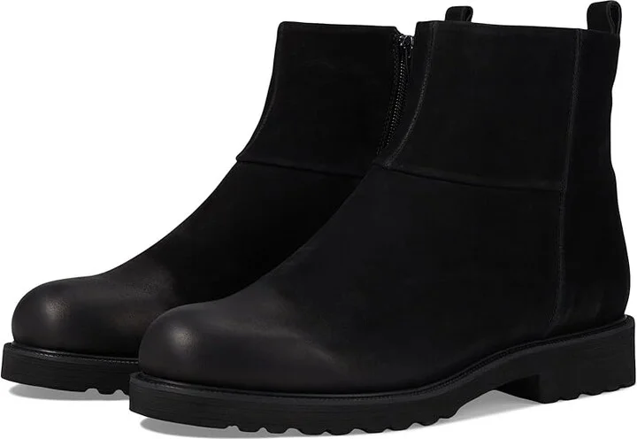 Black Nubuck Leather