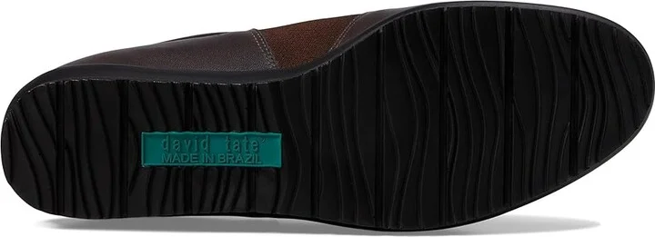 David Tate Dynasty Women's Flat Shoes Brown Calfskin Leather : 9.5 W (D), Cotton/Leather - Image 3