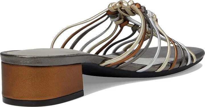 David Tate Excellent Women's Sandals Metallic : 9.5 M (B), Leather - Image 4