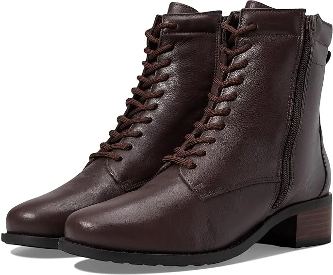 David Tate Expedition Women's Boots Brown Pebble Grain Leather : 7 M (B)