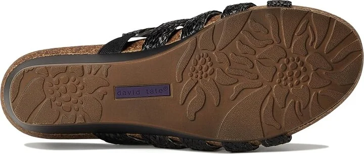 David Tate Fabiana Women's Sandals Black : 6 W (D), Leather - Image 3