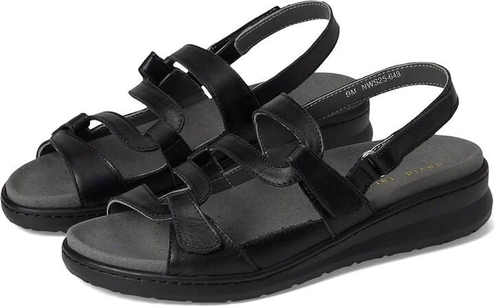 David Tate Femme Women's Sandals Black : 9 W (D), Leather