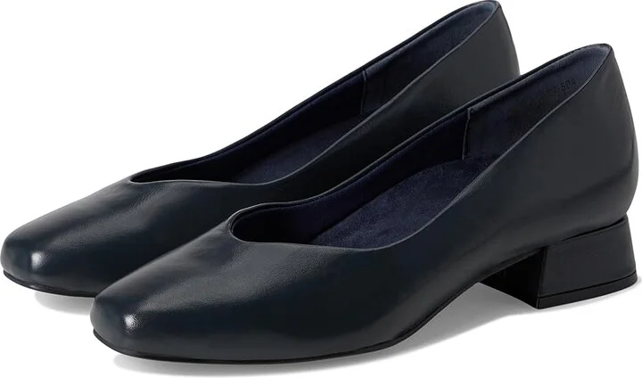 David Tate Freedom High Women's Heels Navy : 10 WW (EE), Leather