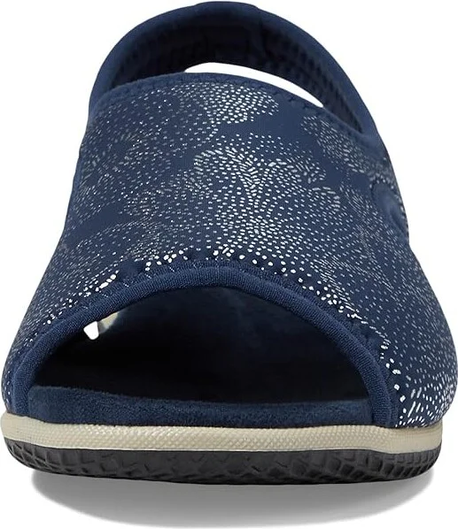 David Tate Freestep Women's Sandals Navy : 6 W (D), Rubber/Suede - Image 2