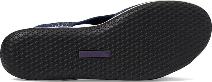 David Tate Freestep Women's Sandals Navy : 6 W (D), Rubber/Suede - Image 3