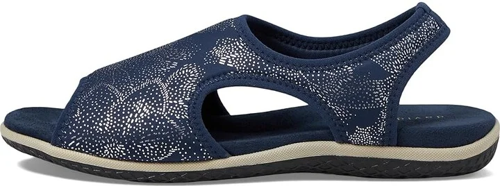 David Tate Freestep Women's Sandals Navy : 6 W (D), Rubber/Suede - Image 5