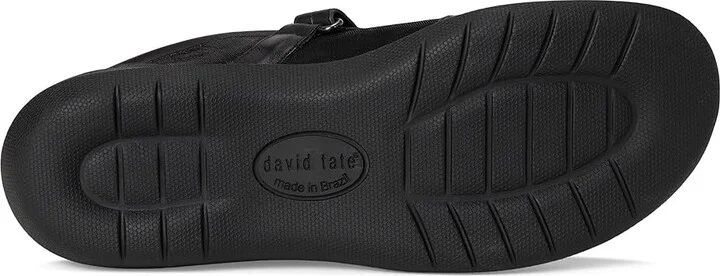 David Tate Gentle Women's Flat Shoes Black : 6 W (D), Leather - Image 3