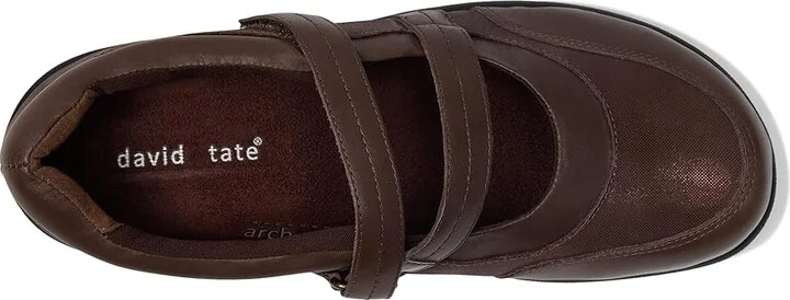 David Tate Gentle Women's Flat Shoes Black : 6 W (D), Leather - Image 8