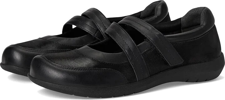David Tate Gentle Women's Flat Shoes Black : 6 W (D), Leather