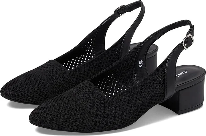 David Tate Glenna High Women's Heels Black : 6 WW (EE), Leather/Rubber