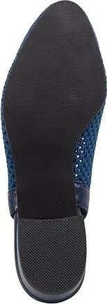 David Tate Glenna High Women's Heels Navy : 9 W (D), Leather/Rubber - Image 3