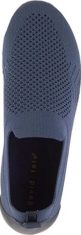 David Tate Gossip Women's Flat Shoes Navy Stretch : 6 M (B), Cotton - Image 2