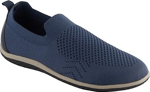 David Tate Gossip Women's Flat Shoes Navy Stretch : 6 M (B), Cotton