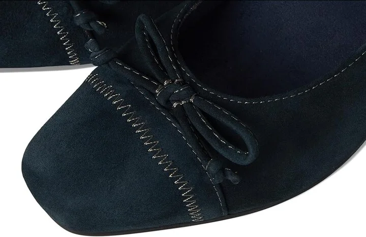 David Tate Heritage High Women's Heels Navy : 5 M (B), Suede - Image 7