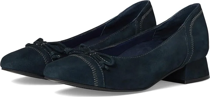 David Tate Heritage High Women's Heels Navy : 5 M (B), Suede