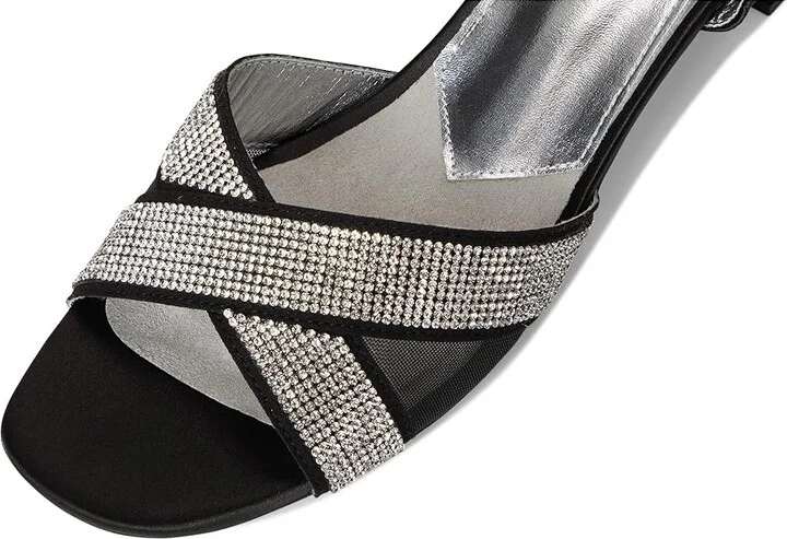 David Tate Holiday Women's Sling Back Shoes Black : 9 N (AA), Synthetic/Textile - Image 7