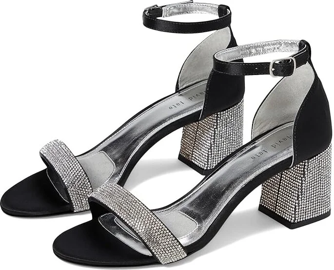 David Tate Icon Women's Shoes Black : 8.5 M (B), Leather/Rubber/Satin