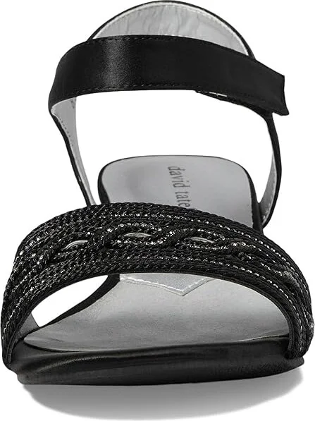 David Tate Indigo Women's Sandals Black : 10 WW (EE), Leather/Rubber/Suede - Image 2