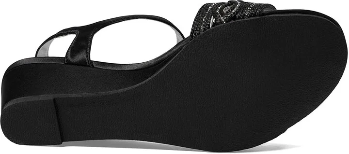 David Tate Indigo Women's Sandals Black : 10 WW (EE), Leather/Rubber/Suede - Image 3