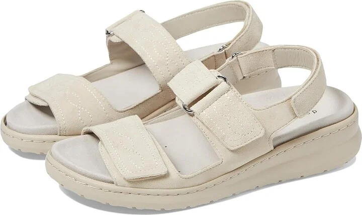 David Tate Key Women's Sandals Bone : 10 M (B), Leather/Suede