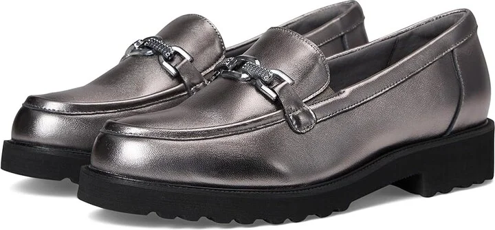 David Tate Magical Women's Slip on Shoes Pewter : 12 M (B), Leather