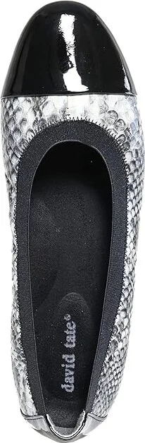David Tate Nicole Women's Shoes Black Snake Print : 8 N (AA), Leather - Image 2
