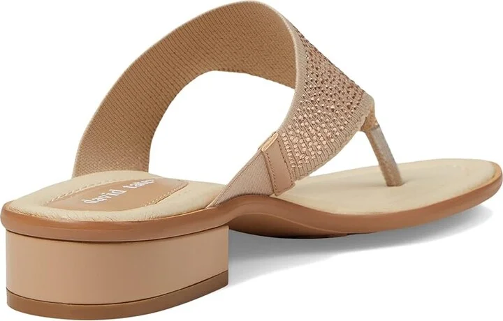 David Tate Perlata Women's Shoes Taupe Fabric : 6 W (D), Textile - Image 4