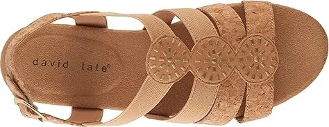 David Tate Quilt Women's Sandals Cork : 9 M (B), Leather - Image 2