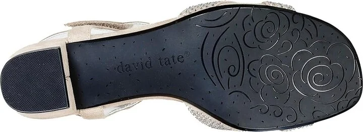 David Tate Rain Women's Shoes Champagne Satin : 7 N (AA), Textile - Image 3