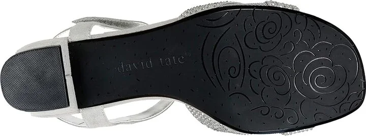 David Tate Rain Women's Shoes Silver Satin : 7 N (AA), Textile - Image 3