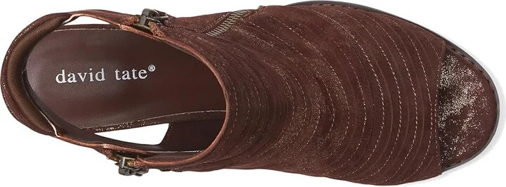 David Tate Sideview Women's Sandals Metallic Brown : 10.5 W (D), Suede - Image 2