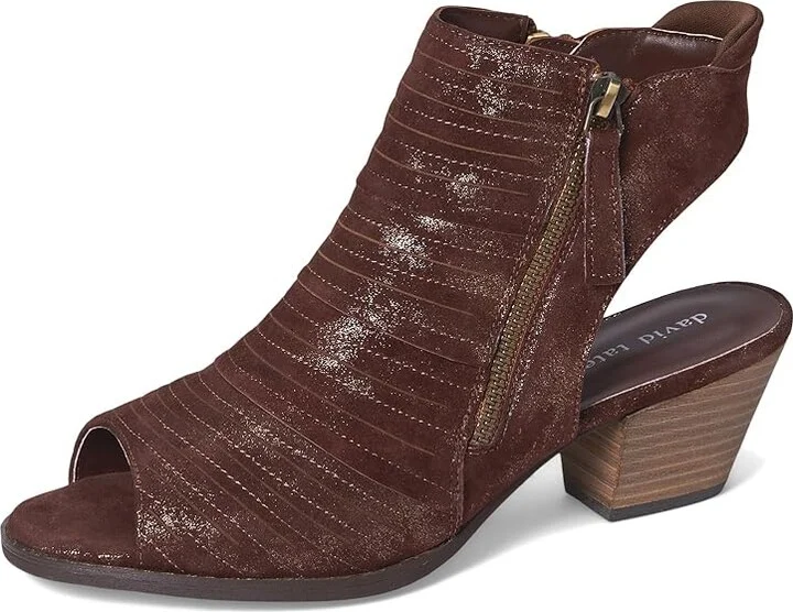 David Tate Sideview Women's Sandals Metallic Brown : 10.5 W (D), Suede - Image 5