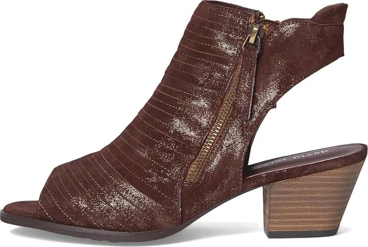 David Tate Sideview Women's Sandals Metallic Brown : 10.5 W (D), Suede - Image 6