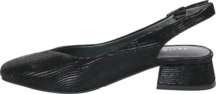 David Tate Sugar Women's Sandals Black : 6.5 WW (EE), Leather/Rubber - Image 5