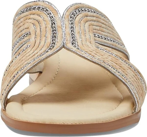 David Tate Thrill Women's Sandals Bone : 11 WW (EE), Leather/Rubber/Textile - Image 2