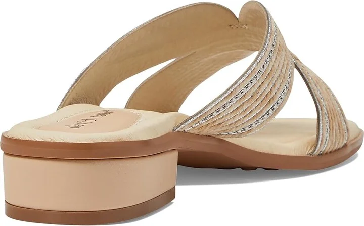 David Tate Thrill Women's Sandals Bone : 11 WW (EE), Leather/Rubber/Textile - Image 4