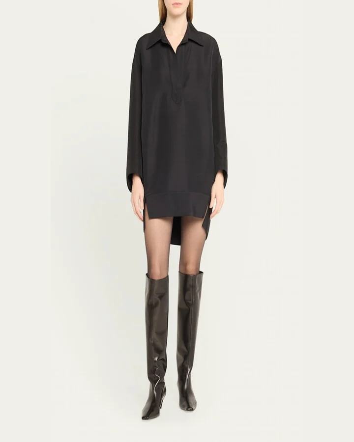 Davis Slouchy Leather Knee Boots - Image 3
