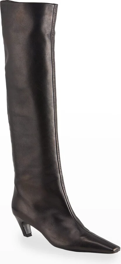 Davis Slouchy Leather Knee Boots